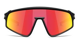 Shop Oakley Latch Panel Unisex Rectangle Sunglasses in Black online.