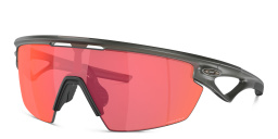 Shop Oakley Sphaera Unisex Half-Rim Mask Sunglasses in Grey online.