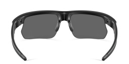 Shop Oakley BiSphaera Unisex Half-Rim Wide Rectangle Sunglasses in Black online.