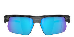 Shop Oakley BiSphaera Unisex Half-Rim Wide Rectangle Sunglasses in Grey online.