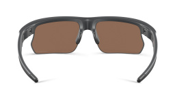 Shop Oakley BiSphaera Unisex Half-Rim Wide Rectangle Sunglasses in Black online.
