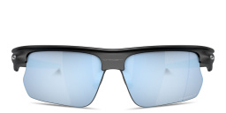 Shop Oakley BiSphaera Unisex Half-Rim Wide Rectangle Sunglasses in Black online.