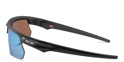 Shop Oakley BiSphaera Unisex Half-Rim Wide Rectangle Sunglasses in Black online.