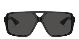 Shop OLIVER PEOPLES Khaite Unisex Rectangle Sunglasses in Black online.