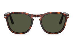 Shop PERSOL Folding Unisex Square Sunglasses in Havana online.