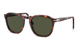 Shop PERSOL Folding Unisex Square Sunglasses in Havana online.