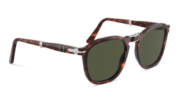 Shop PERSOL Folding Unisex Square Sunglasses in Havana online.