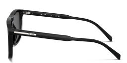 PRADA Logo Rectangle Sunglasses in Black – Product Photo 3