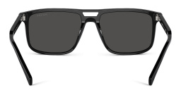 PRADA Logo Rectangle Sunglasses in Black – Product Photo 4