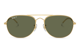 Ray-Ban Bain Bridge Unisex Pilot Sunglasses in Polished Gold – Product Photo 1