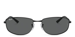 Shop Ray-Ban Logo Unisex Irregular Sunglasses in Black online.