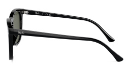 Shop Ray-Ban Logo Unisex Square Sunglasses in Black online.