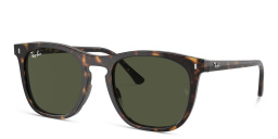 Shop Ray-Ban Logo Unisex Square Sunglasses in Havana online.