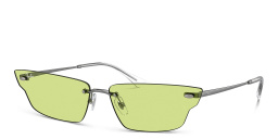 Ray-Ban Anh Unisex Rimless Irregular Sunglasses in Gunmetal – Product Photo 2