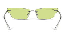Ray-Ban Anh Unisex Rimless Irregular Sunglasses in Gunmetal – Product Photo 4