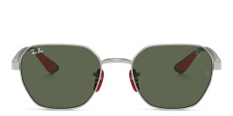Ray-Ban Scuderia Ferrari Collection Unisex Irregular Sunglasses in Silver – Product Photo 1