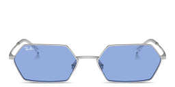 Shop Ray-Ban Yevi Unisex Irregular Sunglasses in Silver online.
