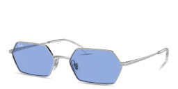 Shop Ray-Ban Yevi Unisex Irregular Sunglasses in Silver online.