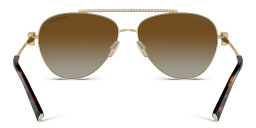 TIFFANY T Motif Pilot Sunglasses in Gold – Product Photo 4