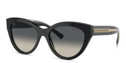 TIFFANY T True Cat-Eye Sunglasses in Black – Product Photo 2
