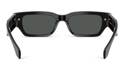 VERSACE Medusa Rectangle Sunglasses in Black – Product Photo 4