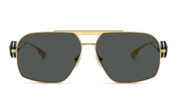 نظارات شمسية ميدوسا بإطار غير منتظم من فيرزاتشي بلون ذهبي - صورة المنتج 1