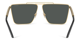 VERSACE Greca Irregular Sunglasses in Gold – Product Photo 4