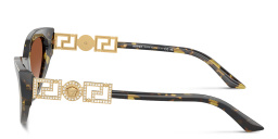 VERSACE Medusa Cat-Eye Sunglasses in Havana – Product Photo 3