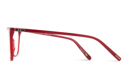 EYE'M Square Eyeglasses in Burgundy – Product Photo 3