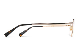EYE'M Rectangle Eyeglasses in Gold – Product Photo 4