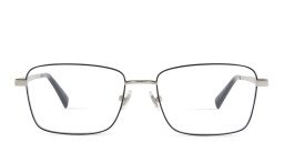 EYE'M Rectangle Eyeglasses in Silver – Product Photo 1
