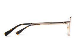 EYE'M Round Eyeglasses in Gold – Product Photo 3