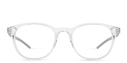 Shop EYE'M Unisex Round Eyeglasses in Transparent online.