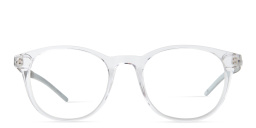 Shop EYE'M Unisex Round Eyeglasses in Crystal Grey online.