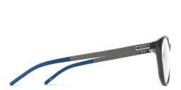 Shop EYE'M Unisex Round Eyeglasses in Matte Black online.