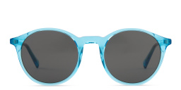 EYE'M Round Sunglasses in Blue – Product Photo 1