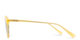 Shop EYE'M Round Sunglasses in Yellow online.
