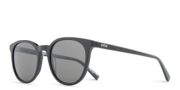 EYE'M Round Sunglasses in Black – Product Photo 2