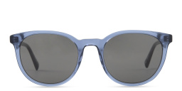 EYE'M Round Sunglasses in Blue – Product Photo 1