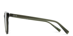 Shop EYE'M Round Sunglasses in Green online.