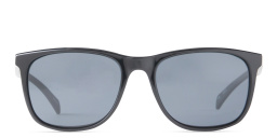 EYE'M Unisex Square Sunglasses in Black – Product Photo 1