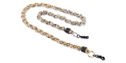 Shop MASHUT Lait Unisex Glasses Chain in Gold online.