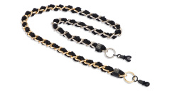 Shop MASHUT Lait Unisex Glasses Chain in Black online.
