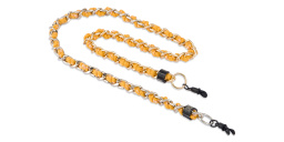 Shop MASHUT Safran Unisex Glasses Chain in Yellow online.
