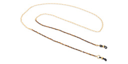 سلسلة للنظارات للجنسين من حجر الإسبنيل الأسود من ديفيوزر طوكيو - صورة المنتج 1