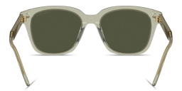 تسوق نظارات شمسية مربّعة بتوقيع العلامة جورجو أرماني بلون أخضر شفاف أونلاين.