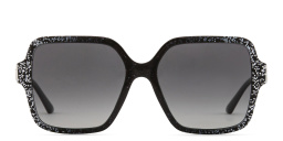 JIMMY CHOO JC Monogram Oversized Square Sunglasses in Black – Product Photo 1