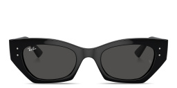 Ray-Ban Zena Bio-Based Unisex Irregular Sunglasses in Black – Product Photo 1