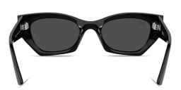 Shop Ray-Ban Zena Bio-Based Unisex Irregular Sunglasses in Black online.