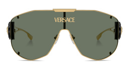 VERSACE Medusa Wide Irregular Sunglasses in Gold – Product Photo 1